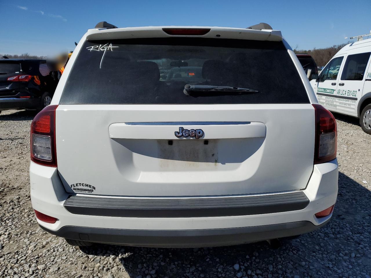 2014 Jeep Compass VIN 1C4NJCBA9ED843513 Copart auction photo, front end damage thumbnail 7