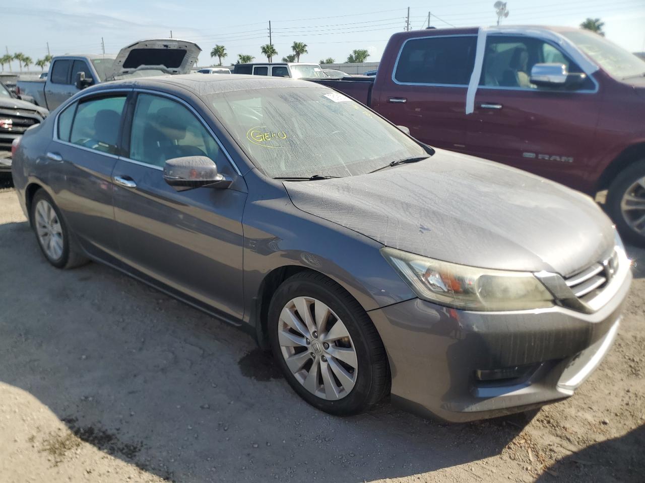 2014 Honda Accord VIN 1HGCR3F83EA038276 Copart auction photo, water/flood damage thumbnail 3