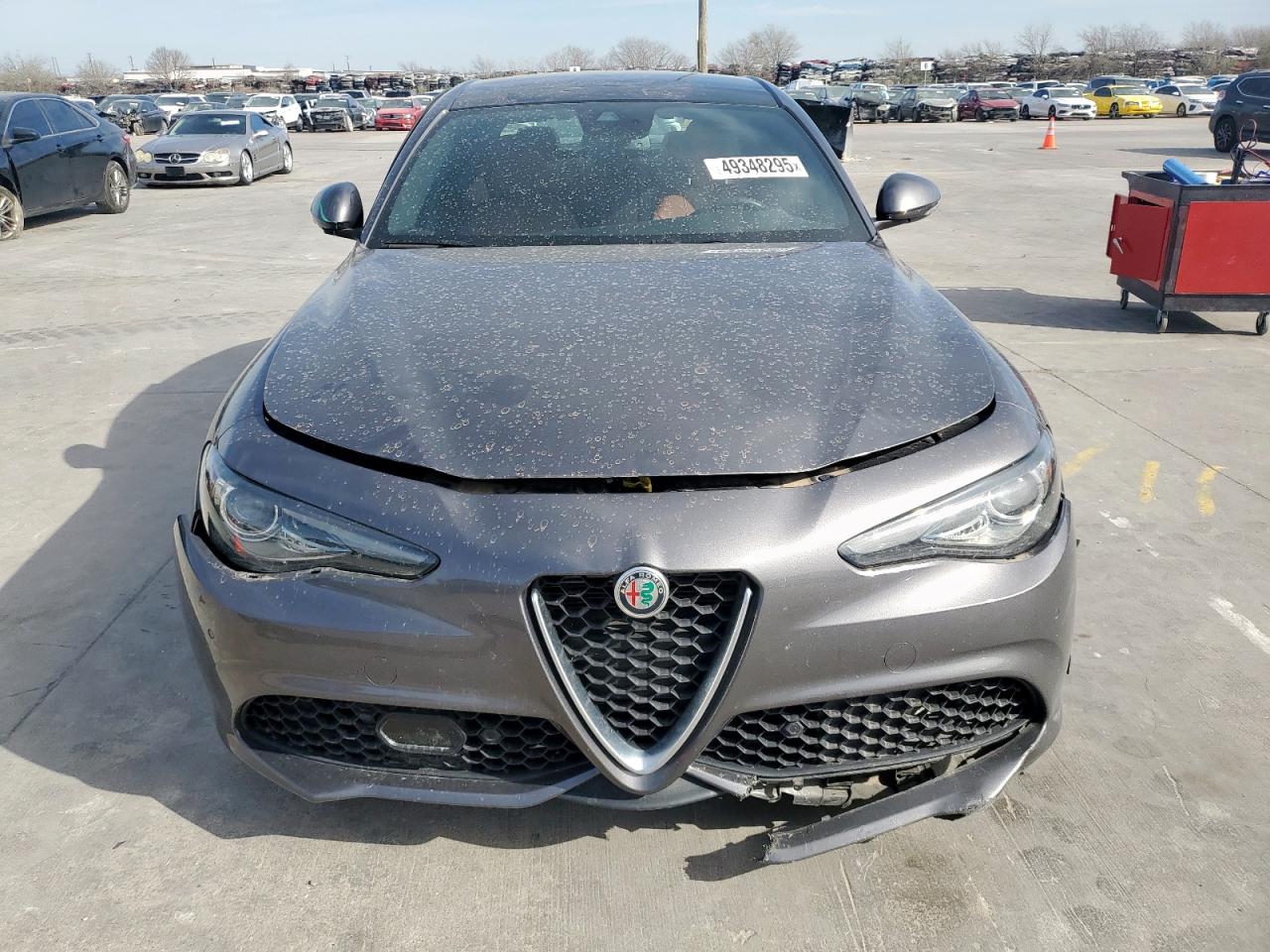 2022 Alfa Romeo Giulia VIN ZARFAMBN5N7663737 Copart auction photo, side / front end damage thumbnail 5