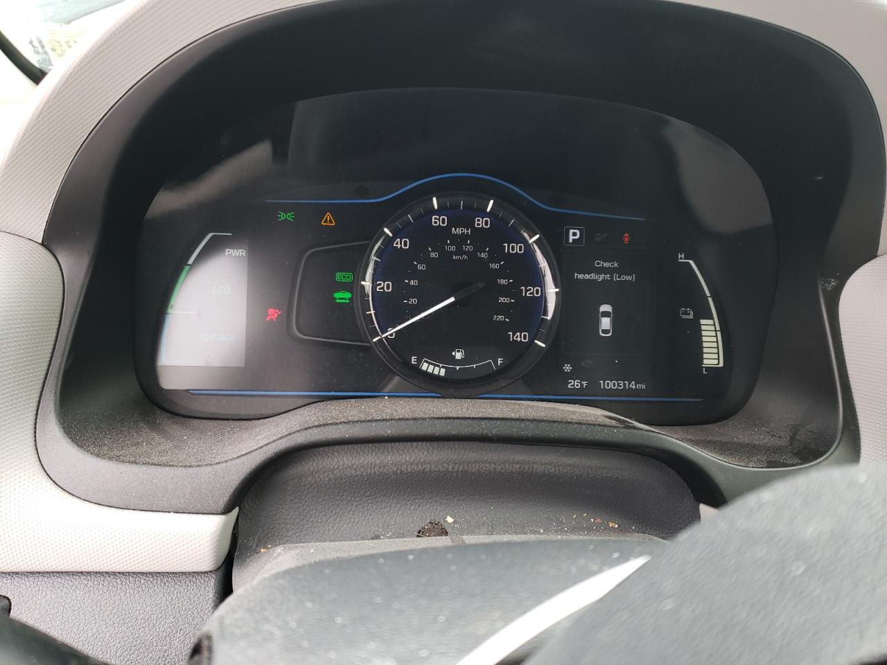 2019 Hyundai IONIQ VIN KMHC65LC8KU124202 Copart auction photo, front end / minor dent/scratches damage thumbnail 9