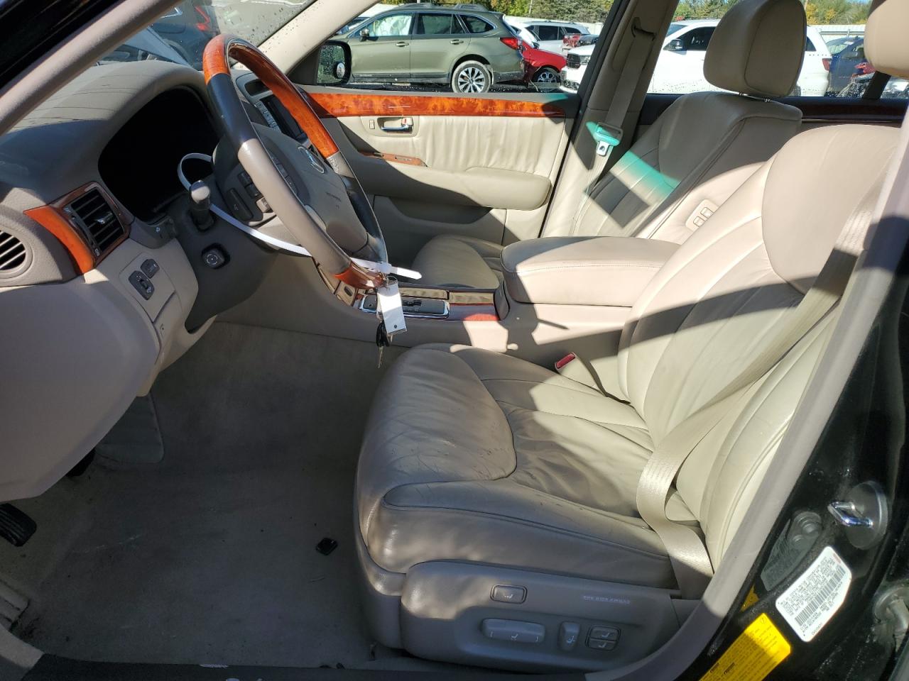 2001 Lexus LS VIN JTHBN30F110043732 Copart auction photo, front end / side damage thumbnail 7