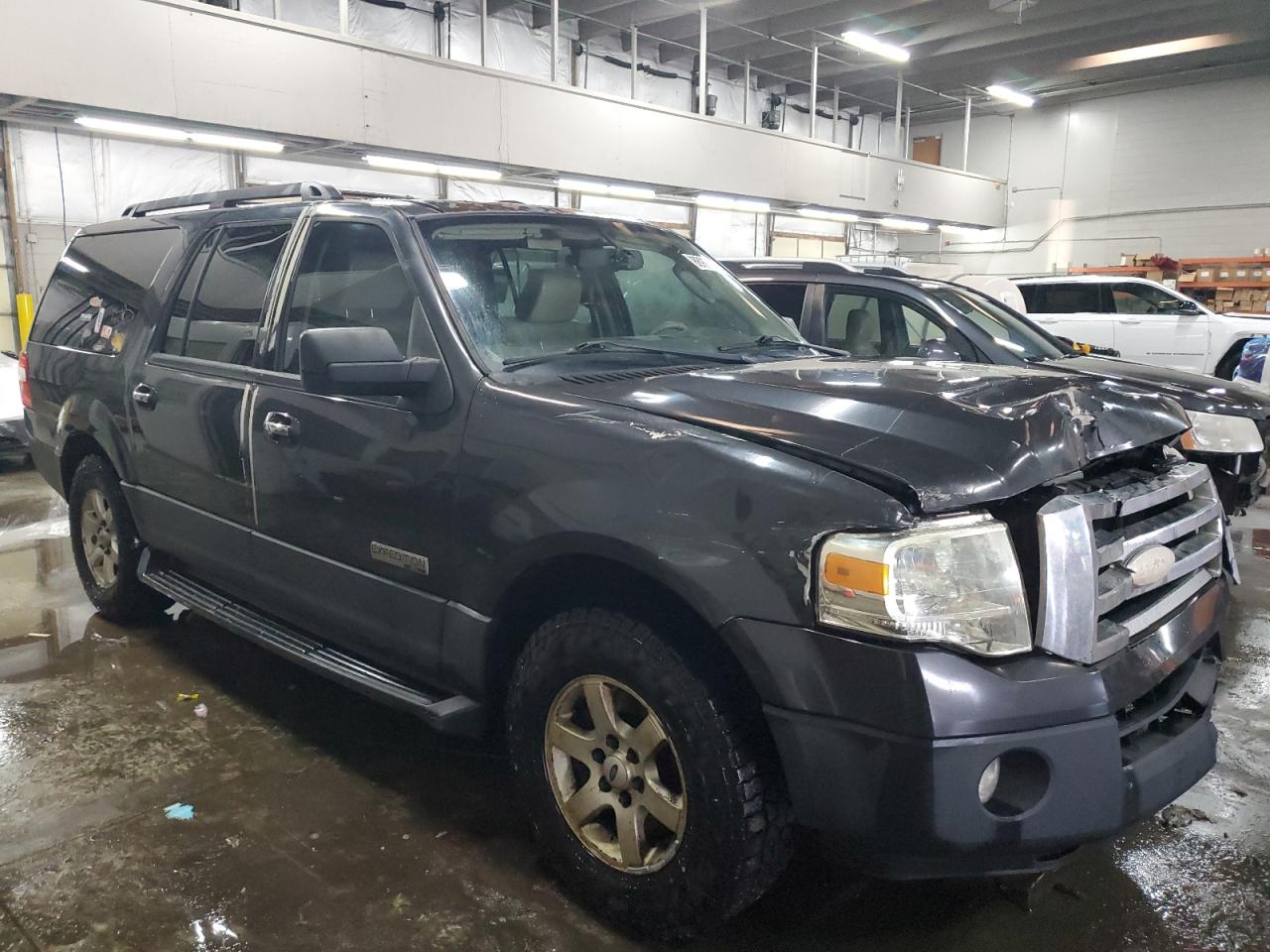2007 Ford Expedition VIN 1FMFK16537LA02374 Copart auction photo, front end / top/roof damage thumbnail 4