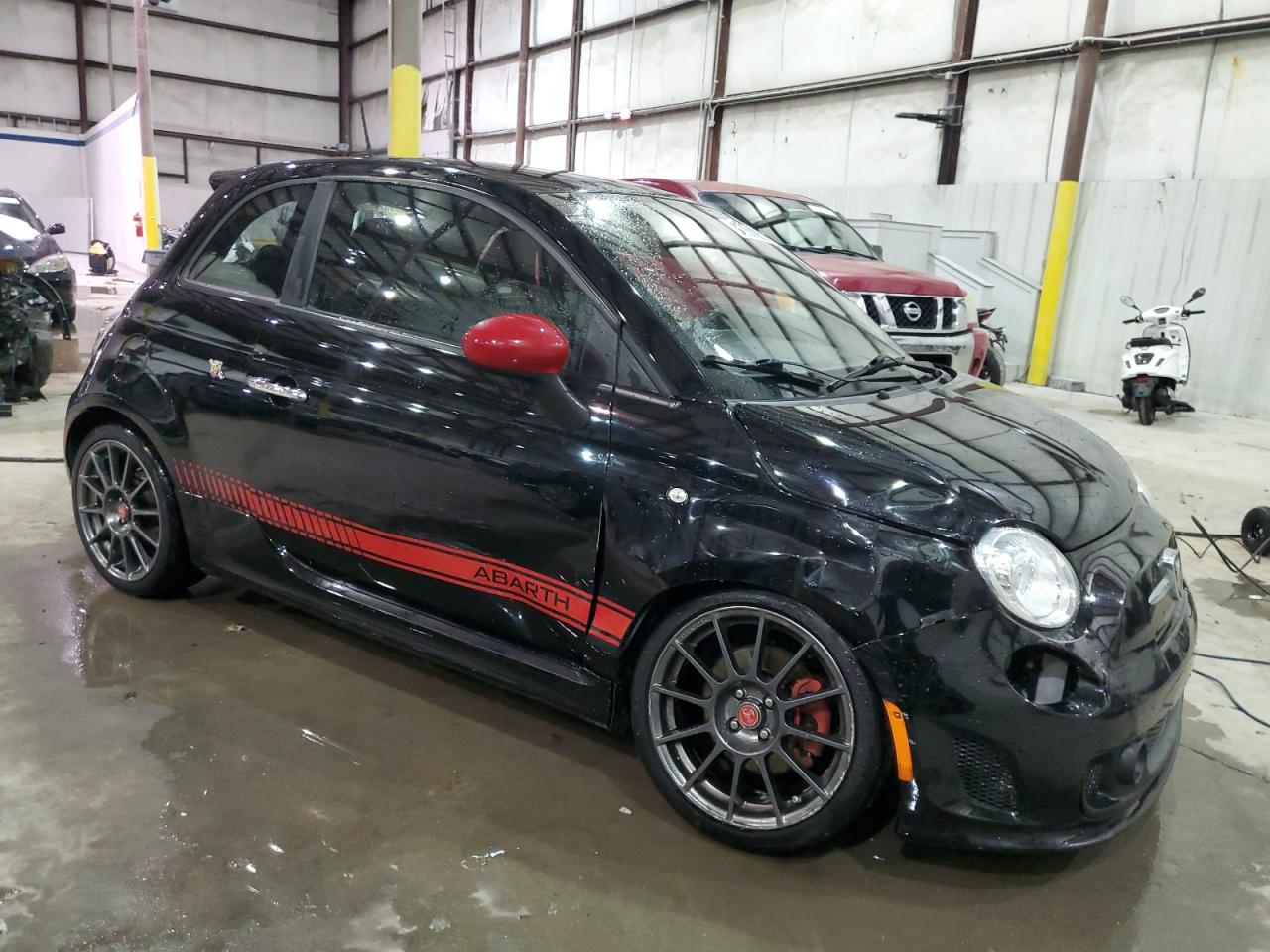2017 Fiat 500 VIN 3C3CFFFH4HT515419 Copart auction photo, front end damage thumbnail 4