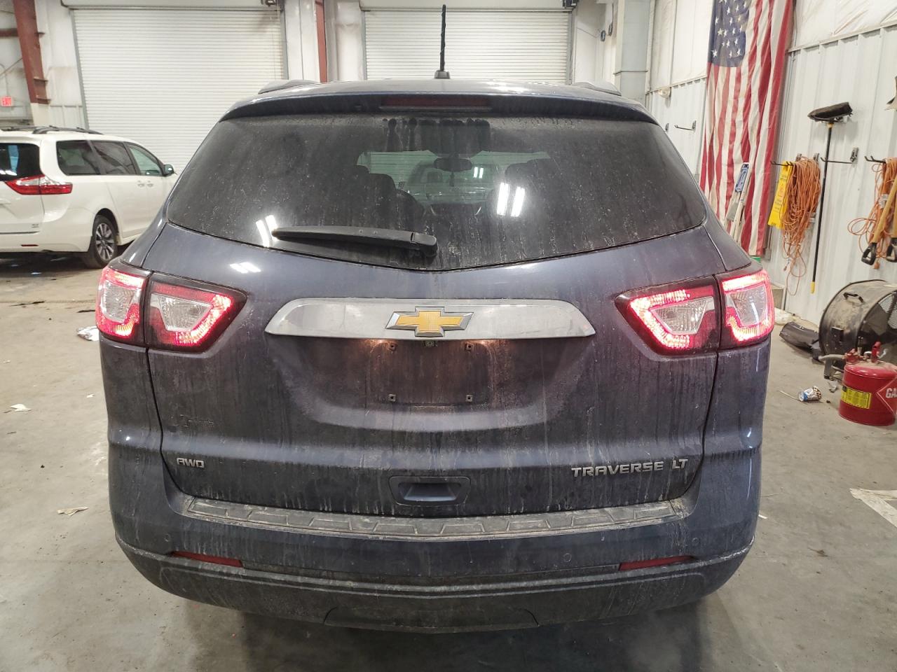 2014 Chevrolet Traverse VIN 1GNKVGKD8EJ105462 Copart auction photo, front end / minor dent/scratches damage thumbnail 6