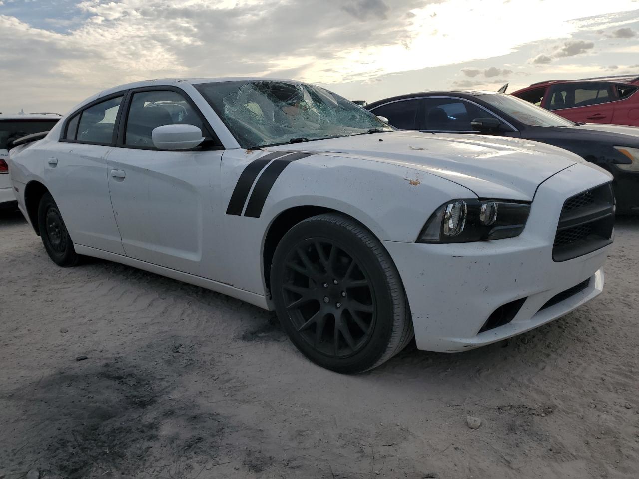 2014 Dodge Charger VIN 2C3CDXBG3EH350220 Copart auction photo, all over damage thumbnail 4
