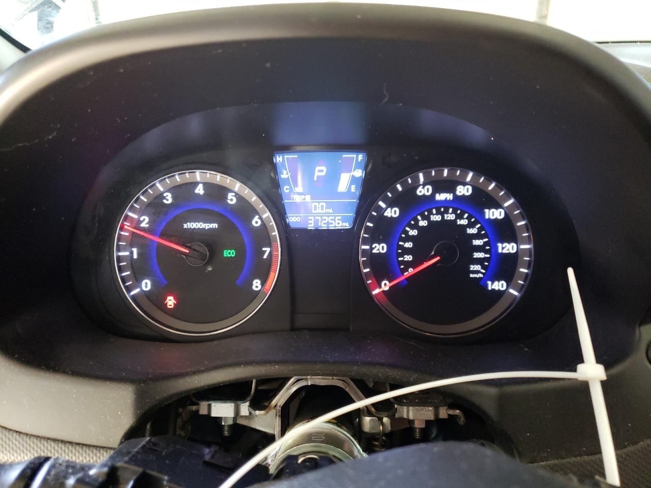 2013 Hyundai Accent VIN KMHCU5AE3DU080610 Copart auction photo, vandalism damage thumbnail 9