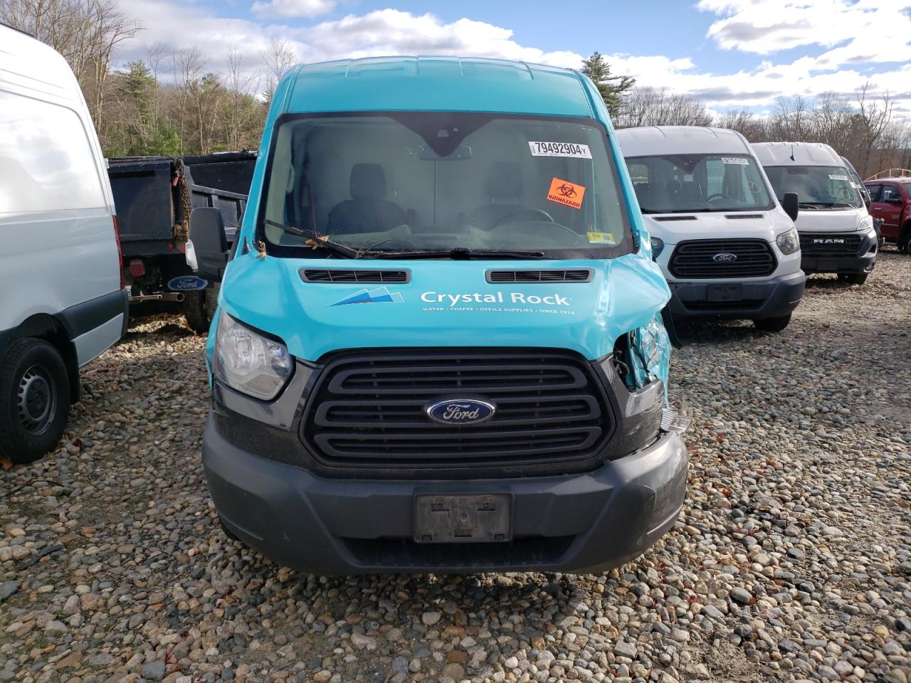 2018 Ford Transit VIN 1FTBW2CG1JKA12028 Copart auction photo, front end / undercarriage damage thumbnail 5