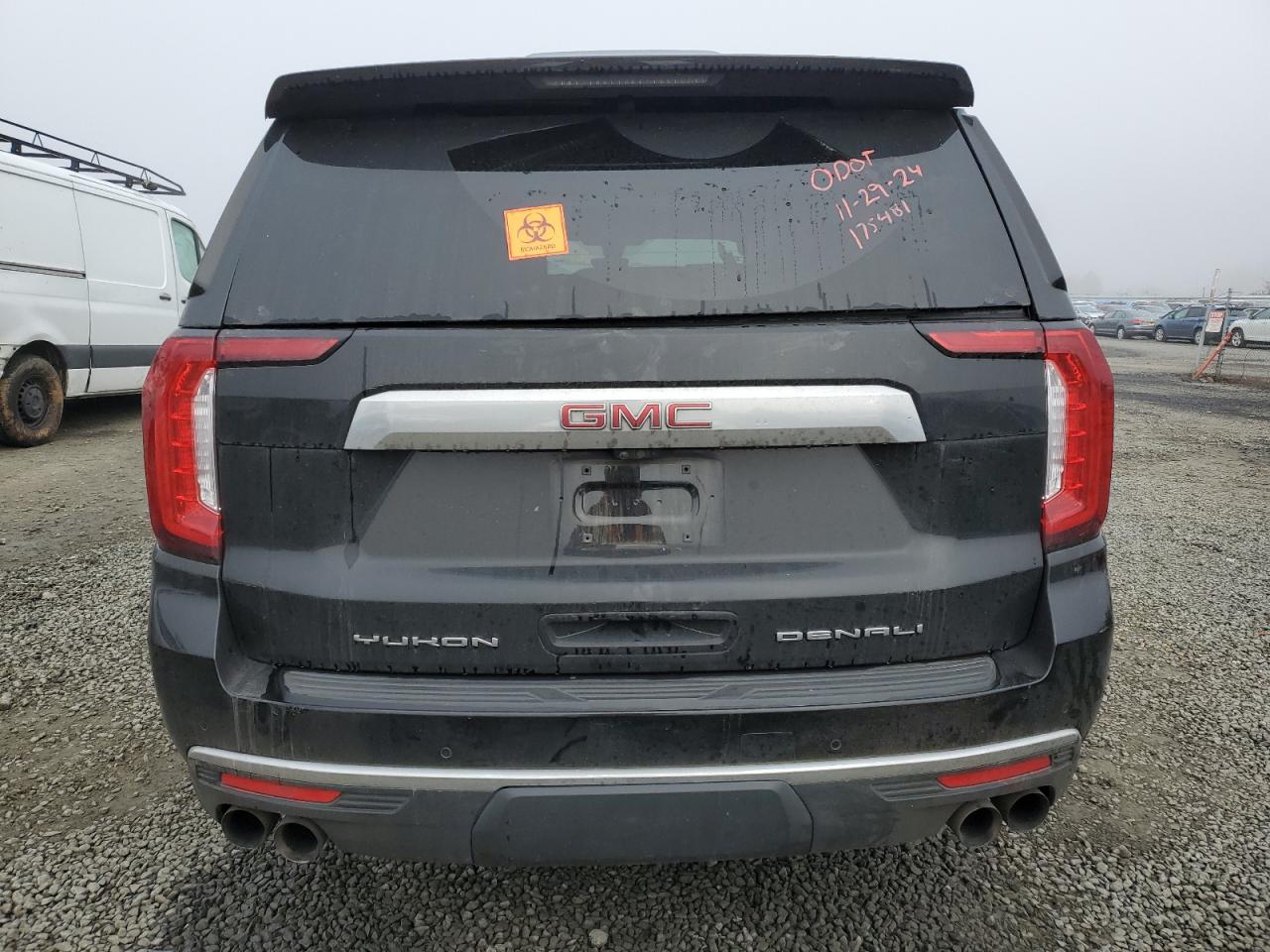 2021 GMC Yukon VIN 1GKS2JKL7MR175481 Copart auction photo, front end / side damage thumbnail 6