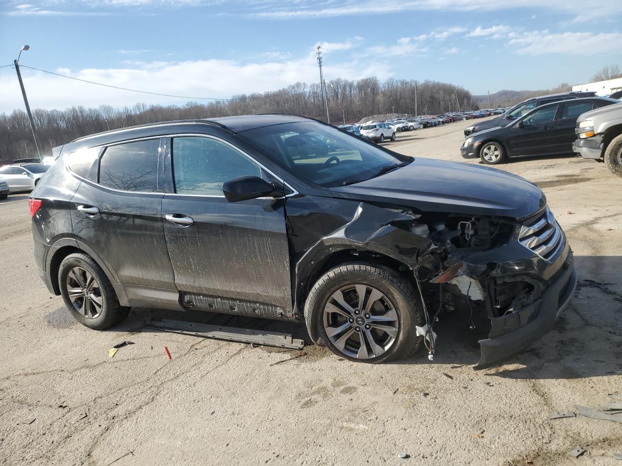 2014 Hyundai Santa Fe VIN 5XYZU3LB1EG223790 Copart auction photo, front end damage thumbnail 4