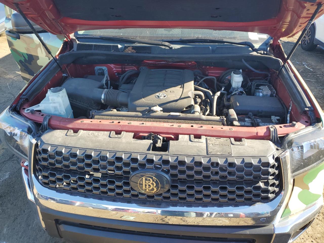 2021 Toyota Tundra VIN 5TFRY5F15MX292786 Copart auction photo, undercarriage / front end damage thumbnail 12