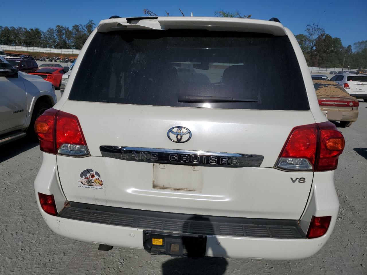 2013 Toyota Land Cruiser VIN JTMHY7AJ4D4019645 Copart auction photo, top/roof damage thumbnail 6