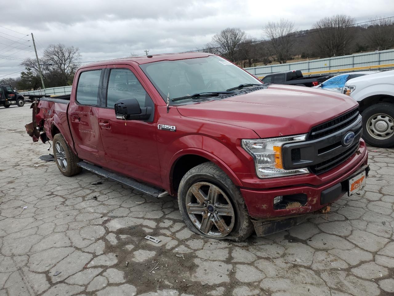2018 Ford F-150 VIN 1FTEW1EG6JKC81873 Copart auction photo, all over / side damage thumbnail 4