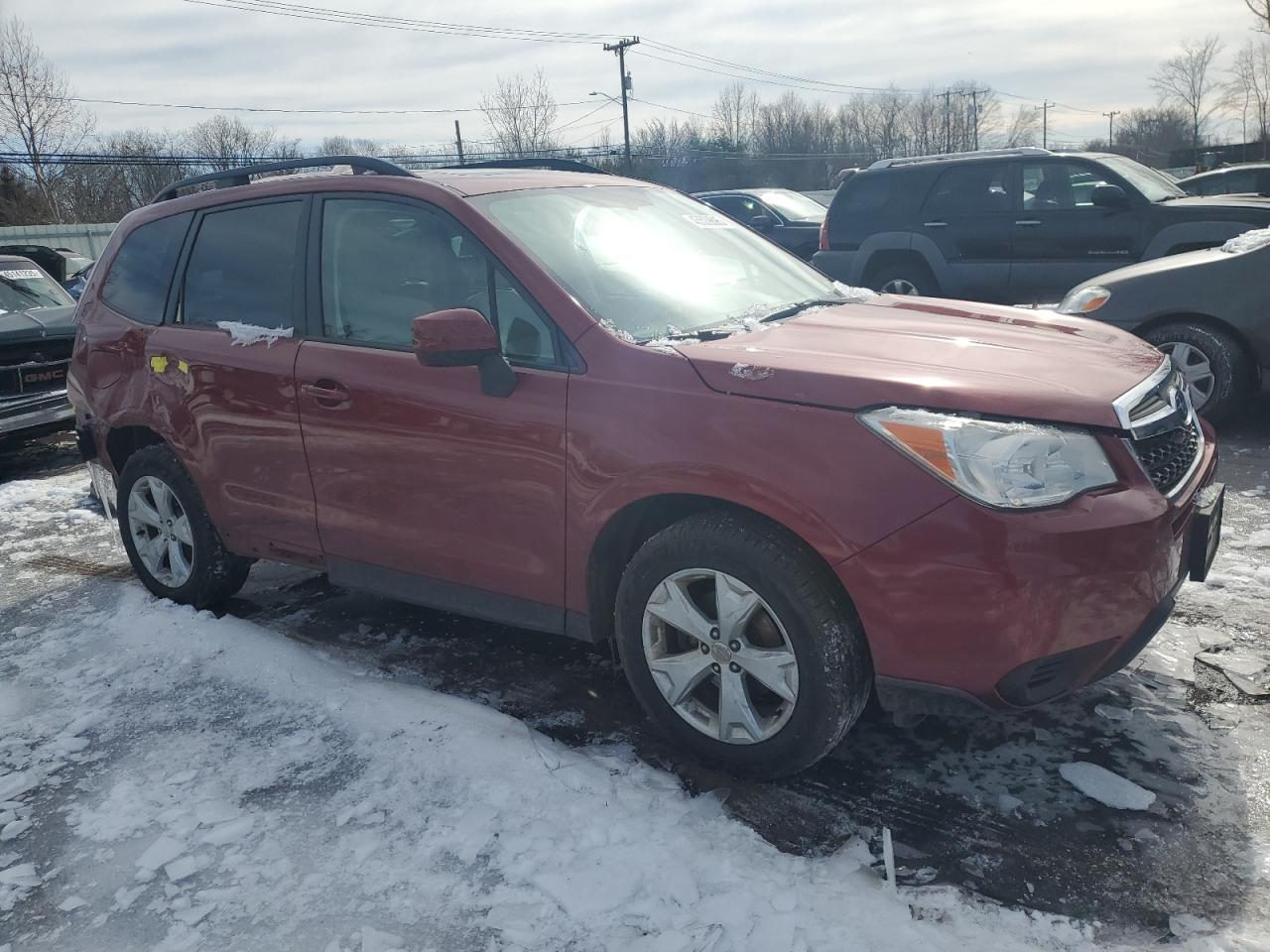 2015 Subaru Forester VIN JF2SJADC2FH496866 Copart auction photo, side / rear end damage thumbnail 4