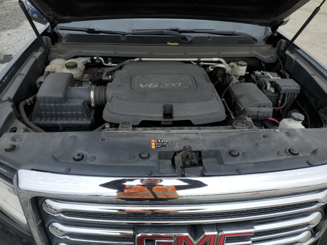 2015 GMC Canyon VIN 1GTG6CE38F1267696 Copart auction photo, rear end damage thumbnail 11