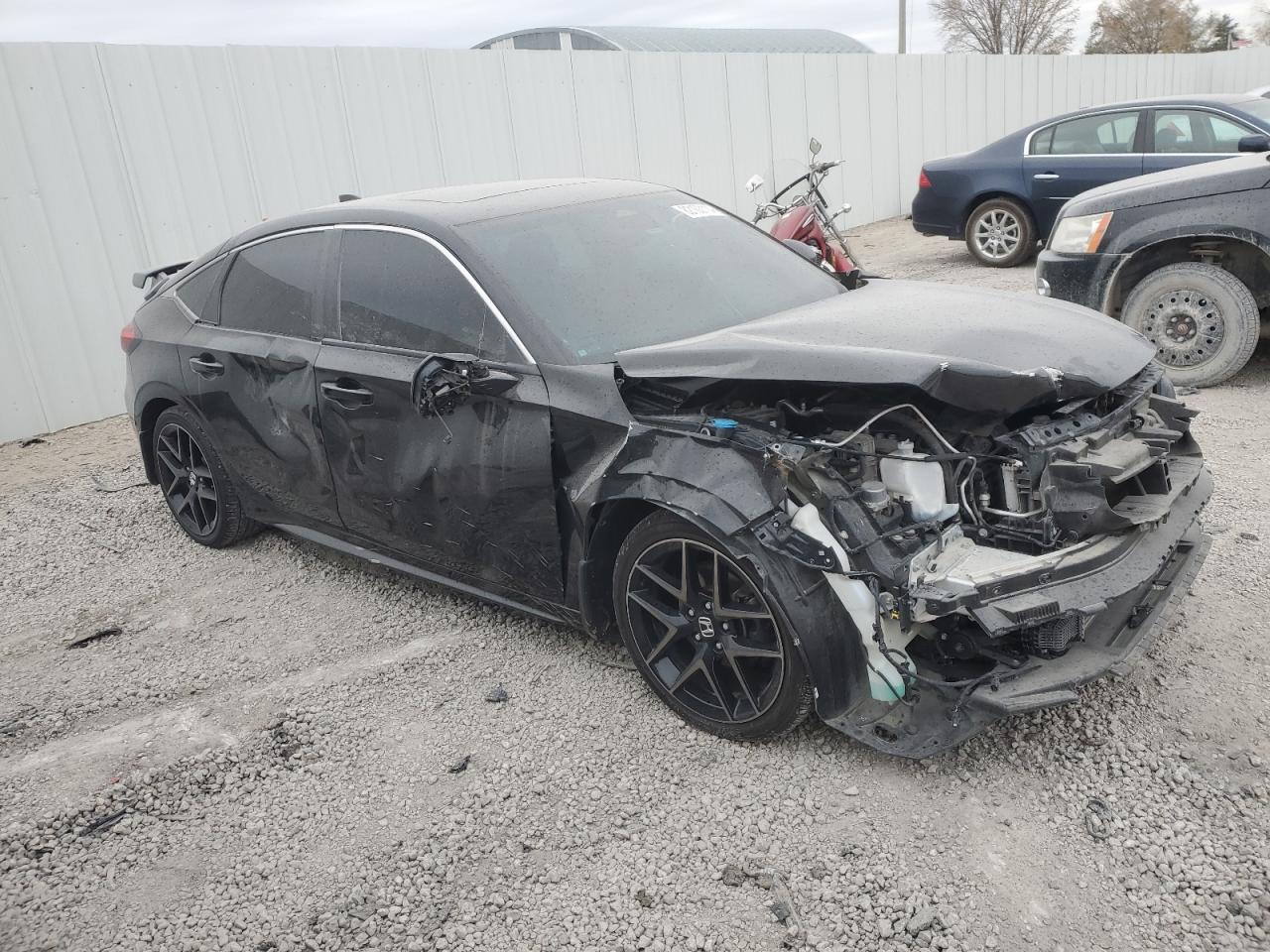 2022 Honda Civic VIN 19XFL1H86NE010130 Copart auction photo, front end / side damage thumbnail 4