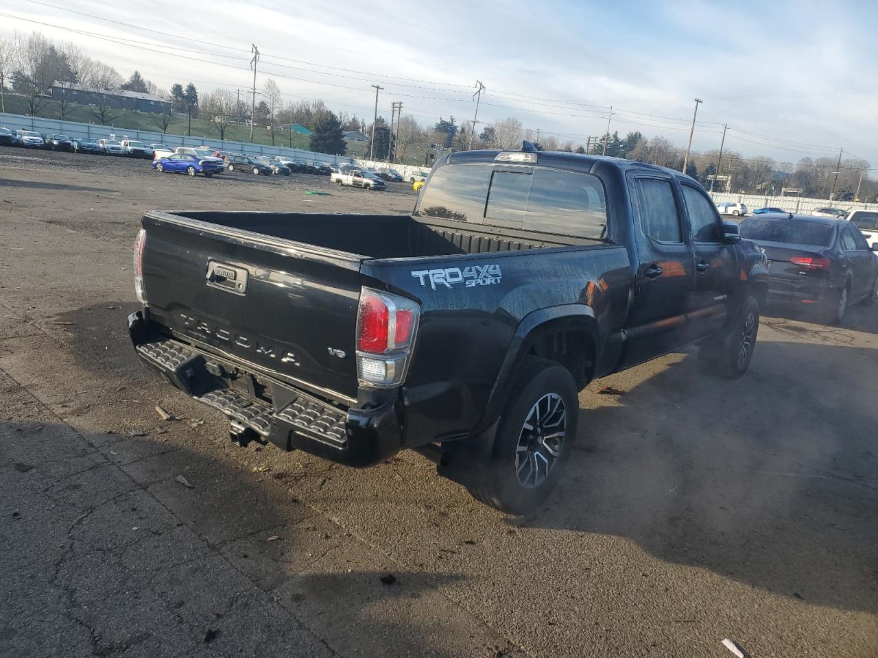 2021 Toyota Tacoma VIN 3TMDZ5BN8MM109189 Copart auction photo, rear end damage thumbnail 3