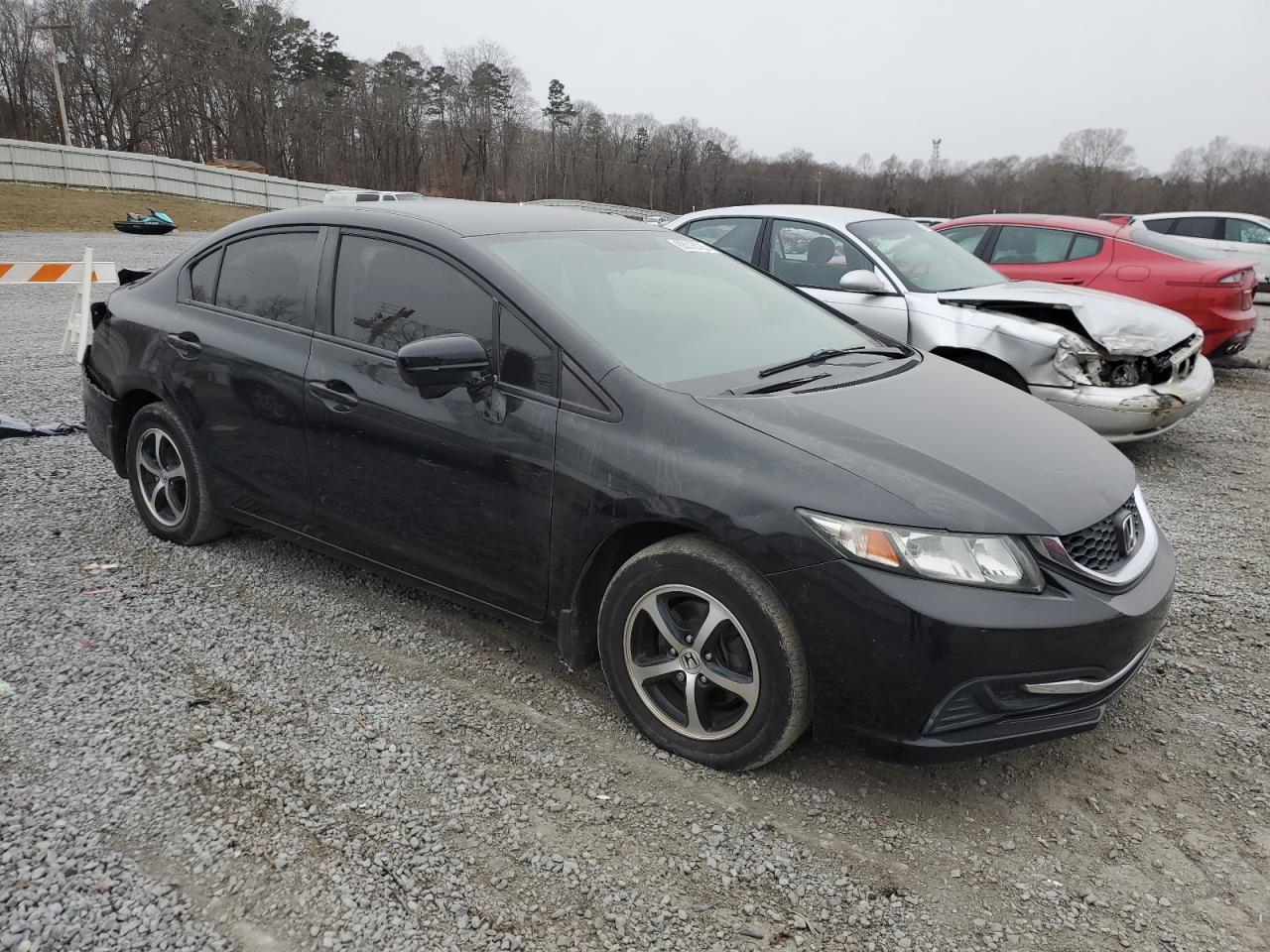 2015 Honda Civic VIN 2HGFB2F72FH541223 Copart auction photo, rear end / minor dent/scratches damage thumbnail 4