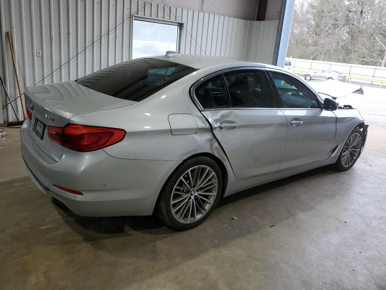 2020 BMW 5er VIN WBAJS1C07LWW82003 Copart auction photo, front end / side damage thumbnail 3