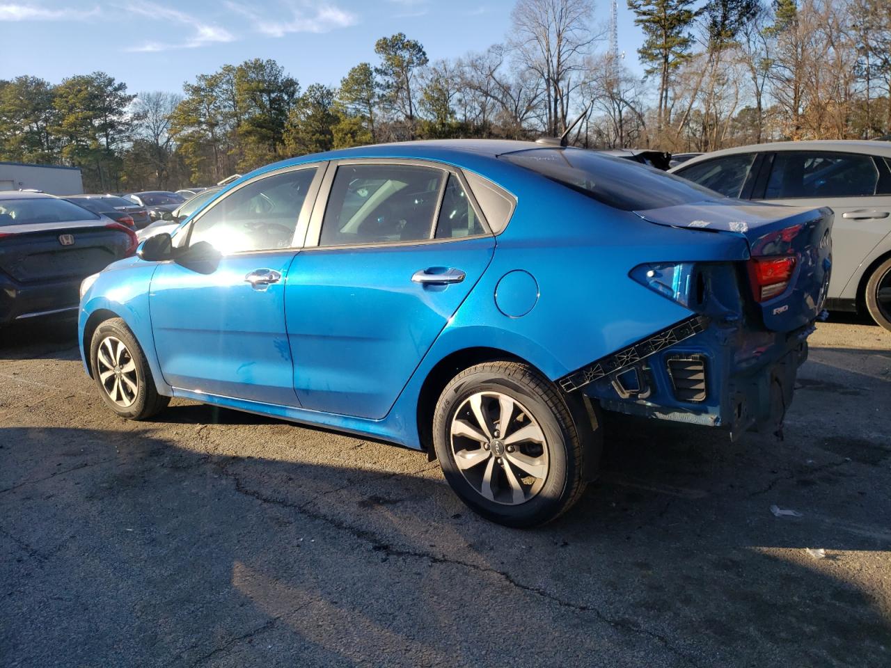 2022 KIA Rio VIN 3KPA24AD7NE453604 Copart auction photo, rear end damage thumbnail 2