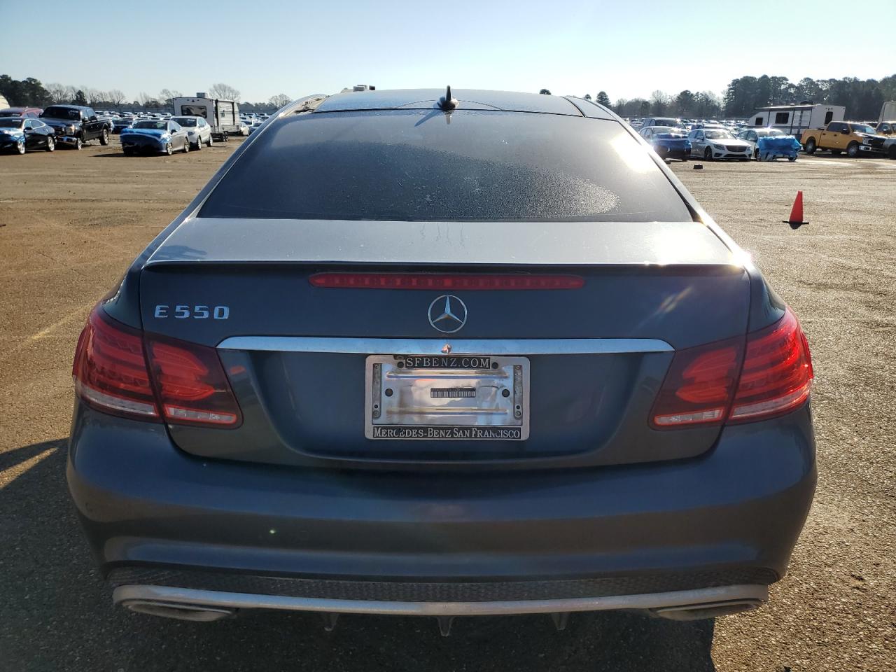 2014 Mercedes-Benz E-klasse VIN WDDKJ7DB8EF269450 Copart auction photo, front end / side damage thumbnail 6