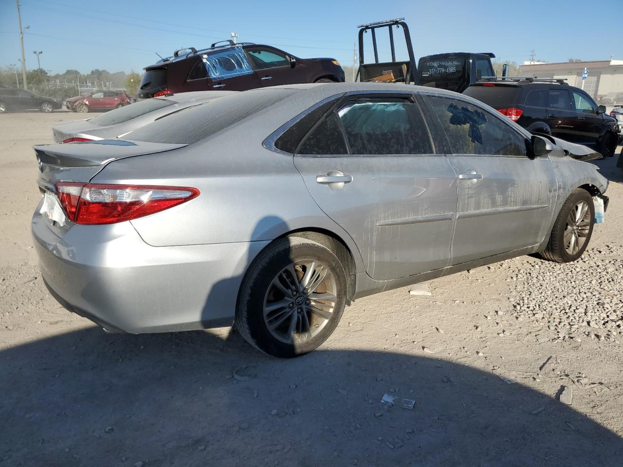2016 Toyota Camry VIN 4T1BF1FK7GU247634 Copart auction photo, side / front end damage thumbnail 3