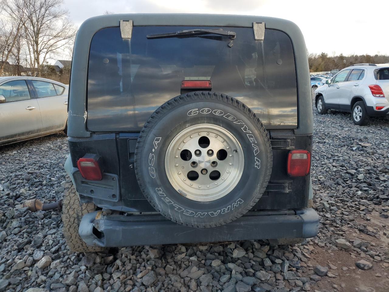 1998 Jeep Wrangler VIN 1J4FY19S2WP794250 Copart auction photo, rear end damage thumbnail 6