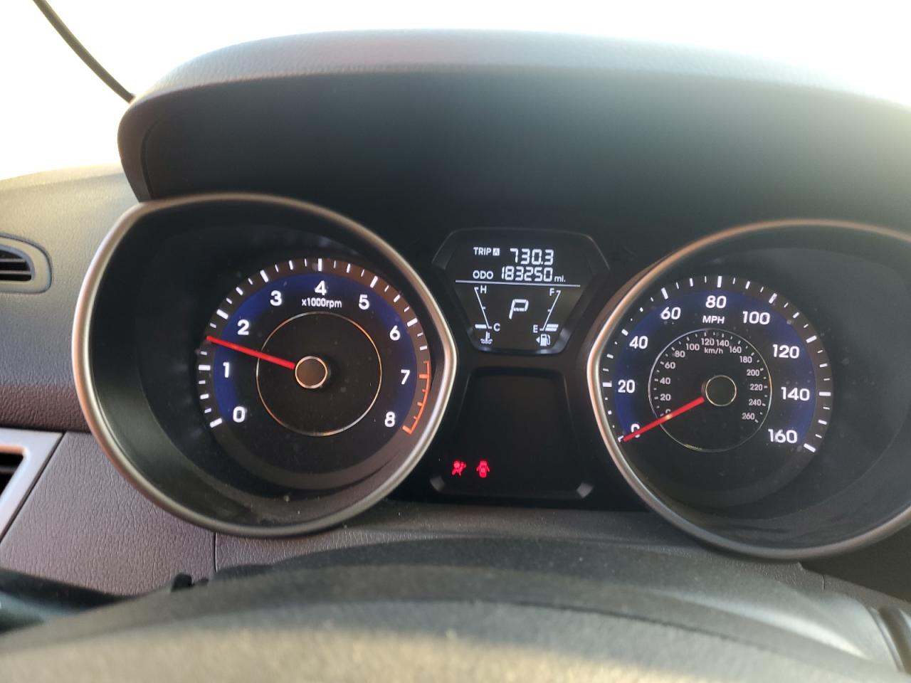 2011 Hyundai Elantra VIN 5NPDH4AE0BH032500 Copart auction photo, vandalism damage thumbnail 9