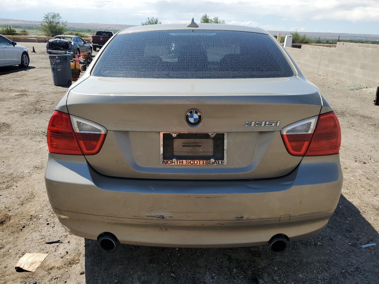2008 BMW 3er VIN WBAVB735X8VH25202 Copart auction photo, front end damage thumbnail 6