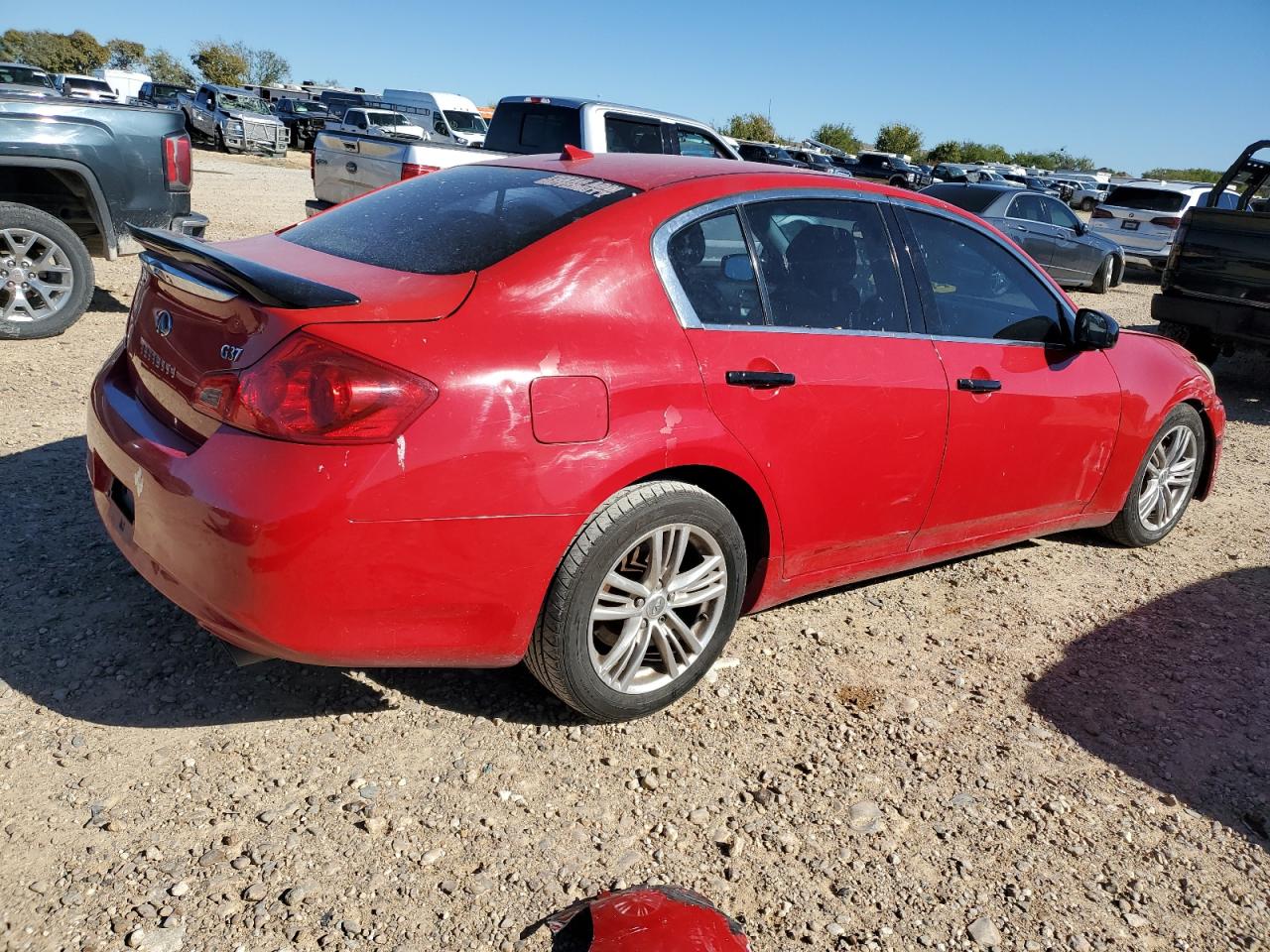 2011 Infiniti G VIN JN1CV6AP7BM504735 Copart auction photo, front end damage thumbnail 3