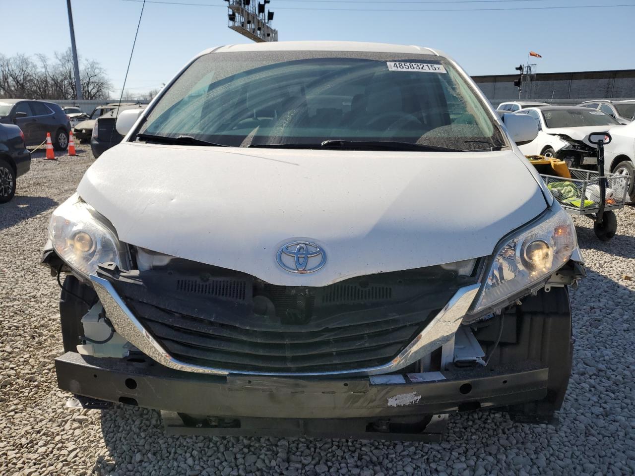 2014 Toyota Sienna VIN 5TDKK3DCXES485891 Copart auction photo, all over damage thumbnail 5