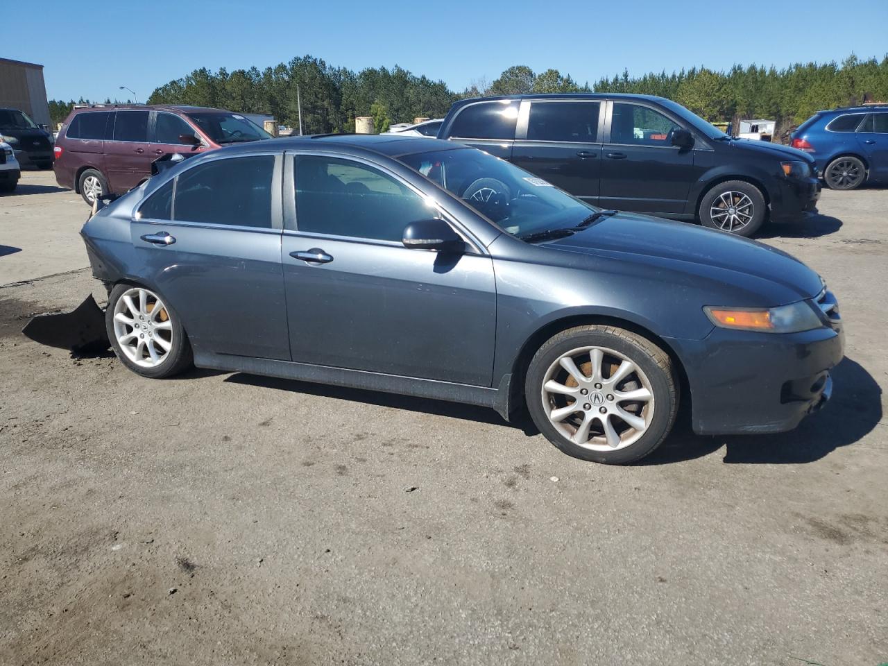 2006 Acura TSX VIN JH4CL96976C034456 Copart auction photo, all over damage thumbnail 4