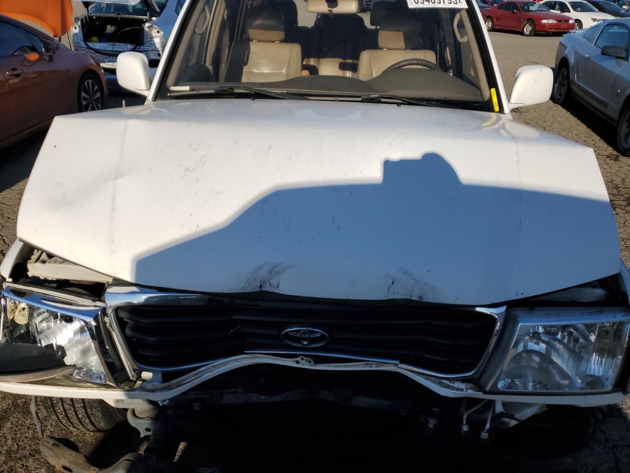 2000 Toyota Land Cruiser VIN JT3HT05J5Y0105435 Copart auction photo, front end damage thumbnail 11