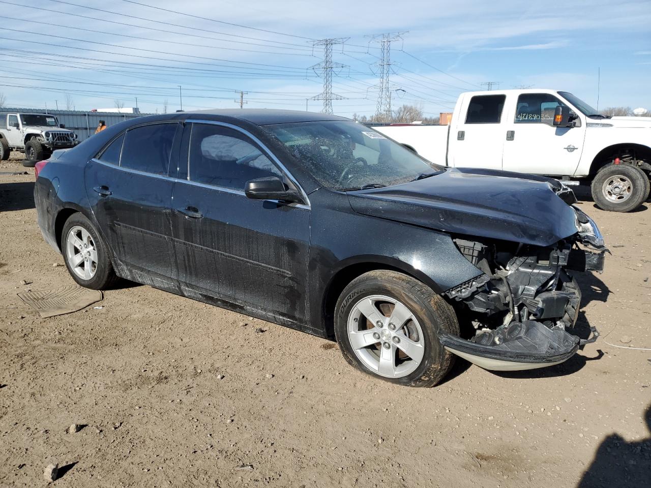 2014 Chevrolet Malibu VIN 1G11B5SL3EF247187 Copart auction photo, front end / frame damage damage thumbnail 4