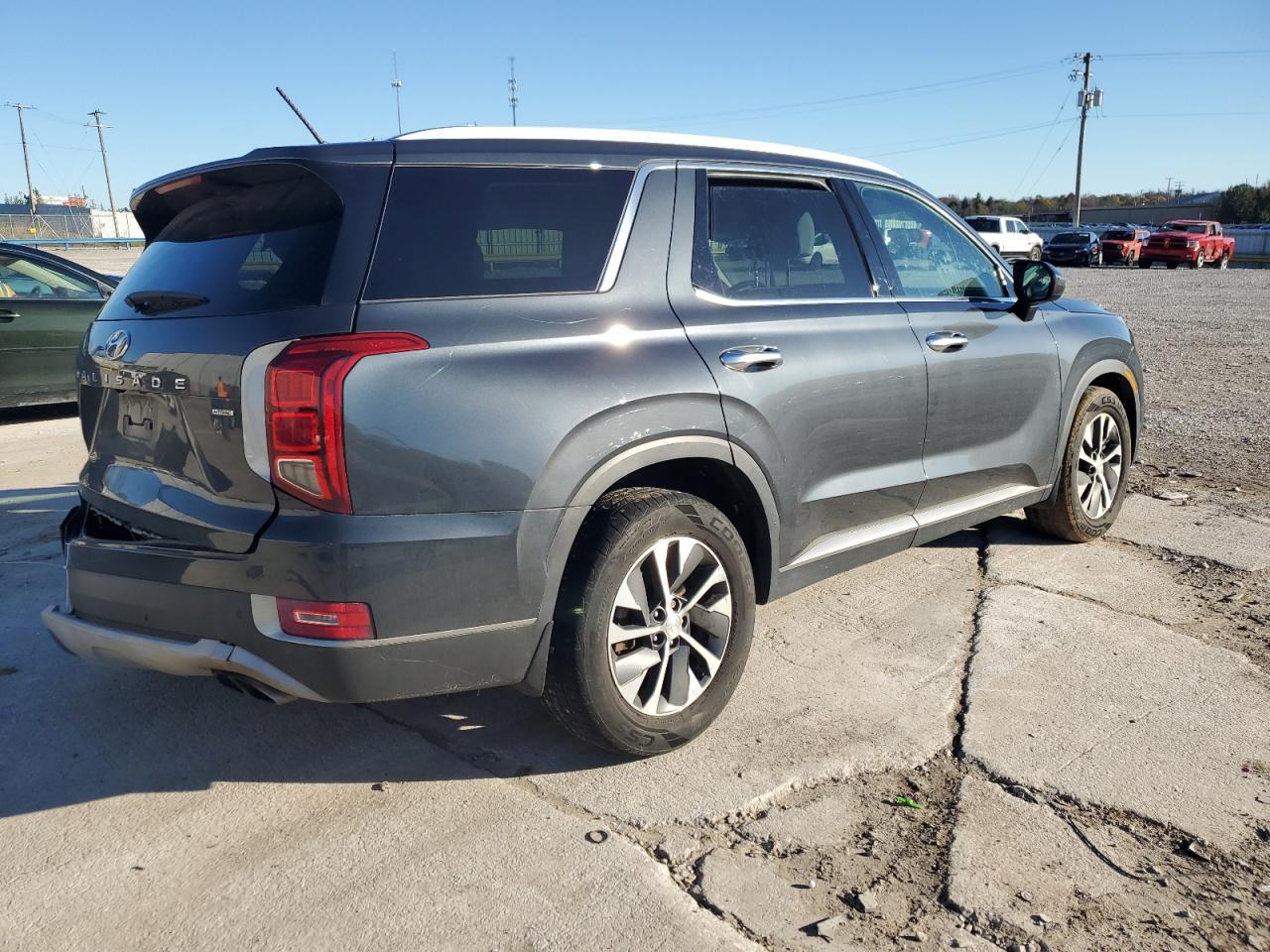 2020 Hyundai Palisade VIN KM8R2DHE8LU069598 Copart auction photo, all over damage thumbnail 3
