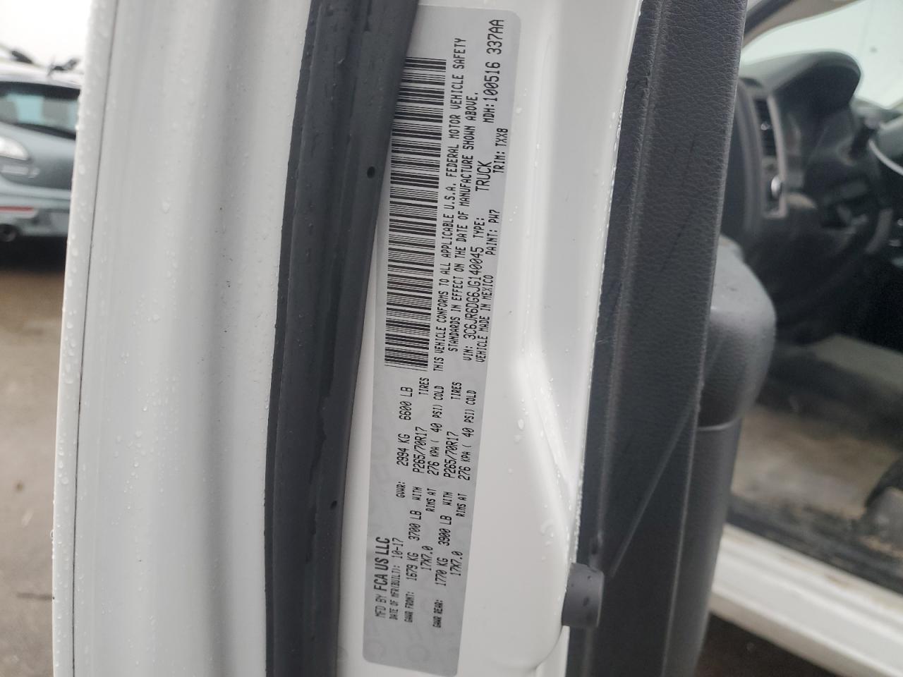 2018 RAM 1500 VIN 3C6JR6DG6JG140045 Copart auction photo, front end / rear end damage thumbnail 12
