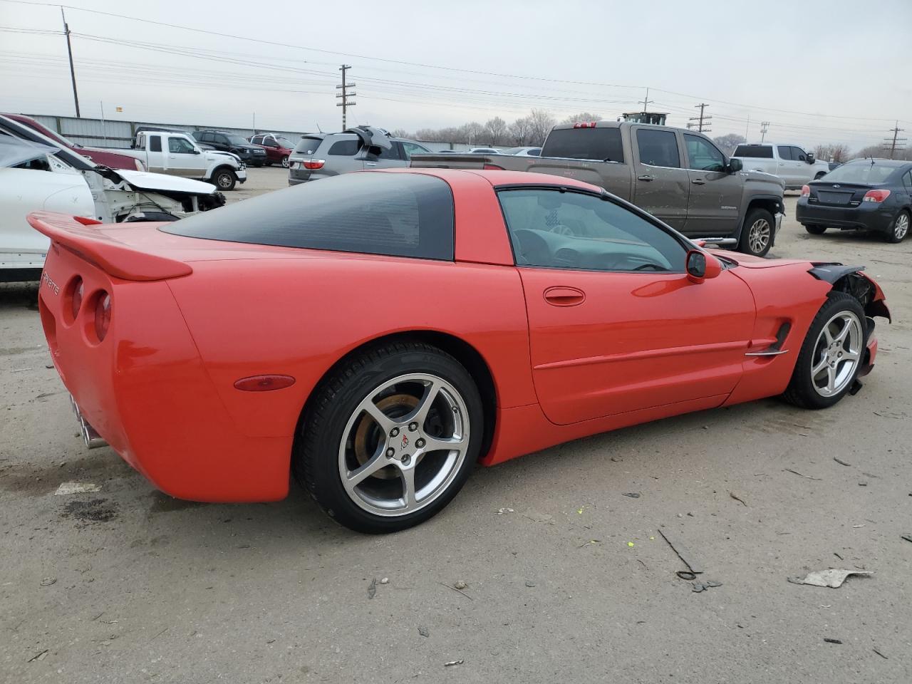 2003 Chevrolet Corvette VIN 1G1YY22G635101481 Copart auction photo, front end / rear end damage thumbnail 3
