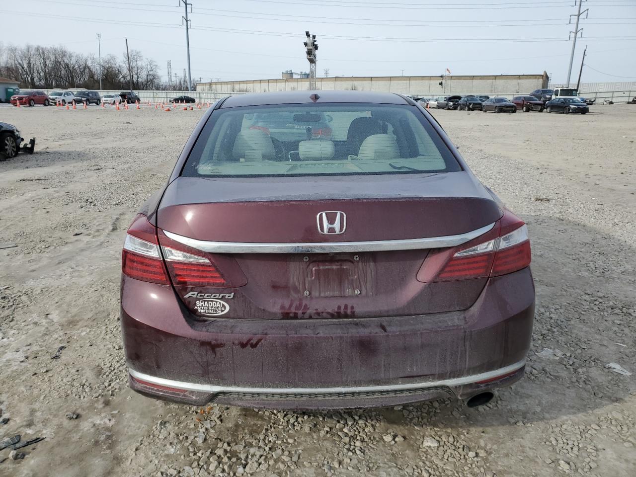 2017 Honda Accord VIN 1HGCR2F70HA179201 Copart auction photo, rear end damage thumbnail 6
