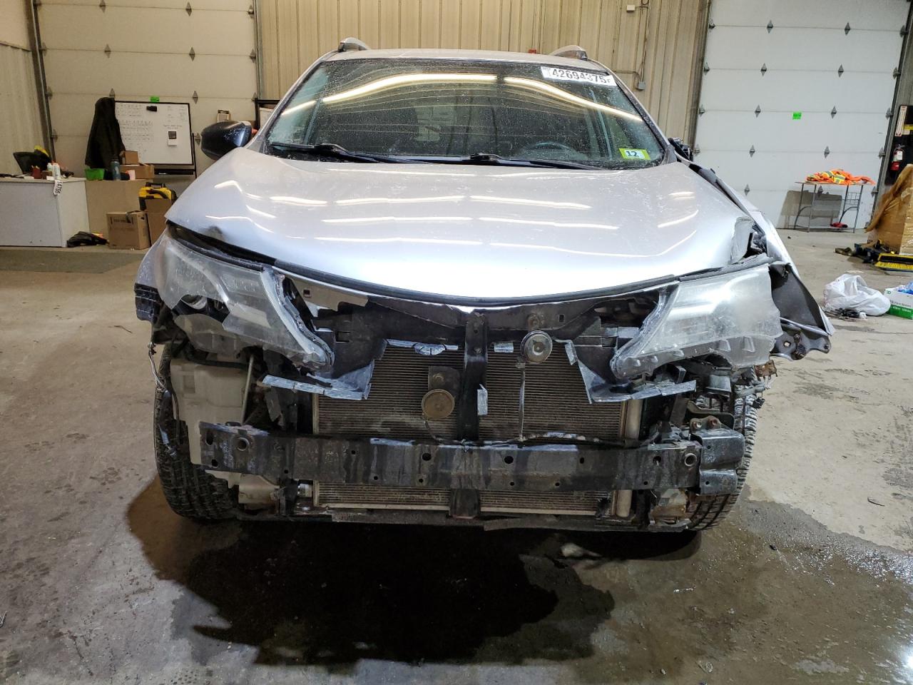 2015 Toyota RAV 4 VIN 2T3BFREV0FW286727 Copart auction photo, front end / side damage thumbnail 5
