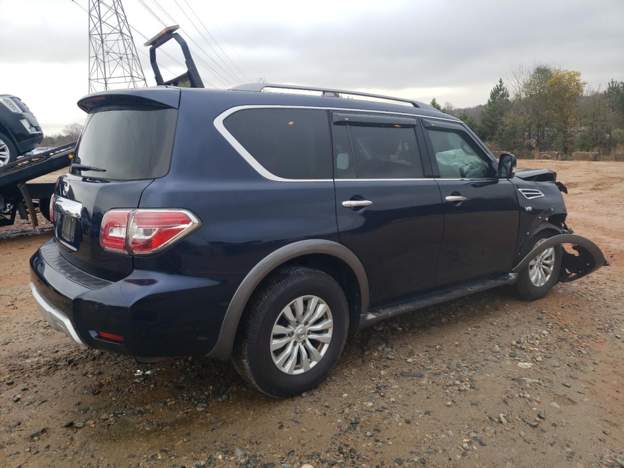 2017 Nissan Armada VIN JN8AY2NC9H9510841 Copart auction photo, front end damage thumbnail 3