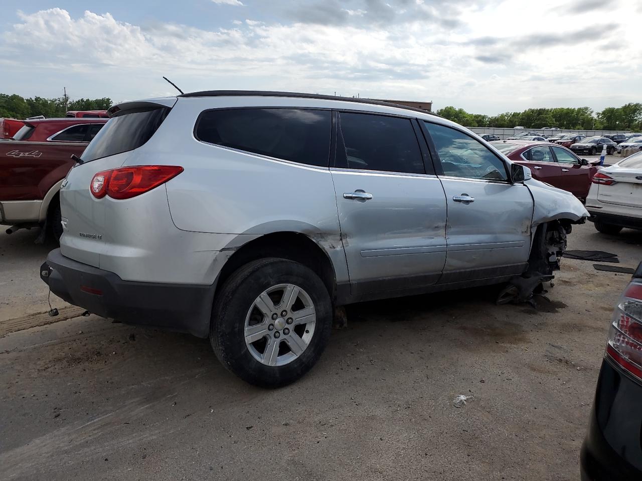 2011 Chevrolet Traverse VIN 1GNKRJED5BJ283385 Copart auction photo, all over damage thumbnail 3