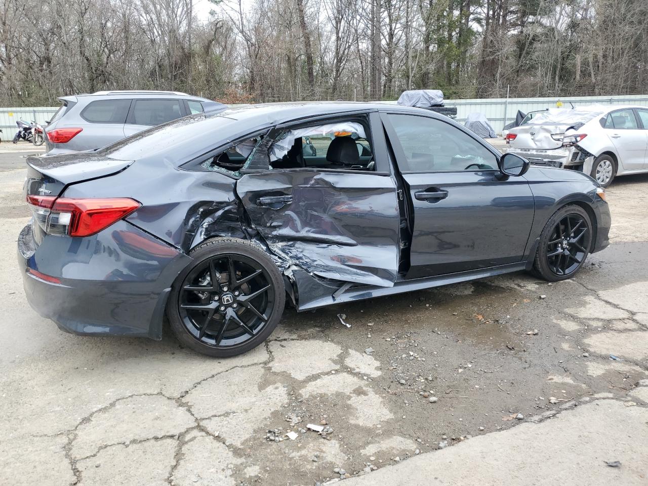 2024 Honda Civic VIN 2HGFE2F54RH586349 Copart auction photo, side / rear end damage thumbnail 3