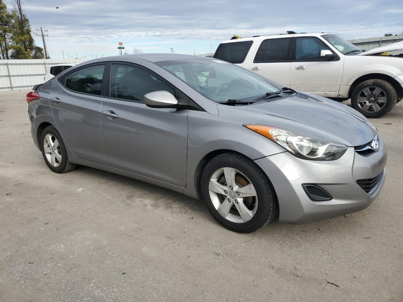 2011 Hyundai Elantra VIN KMHDH4AE3BU111631 Copart auction photo, rear end damage thumbnail 4