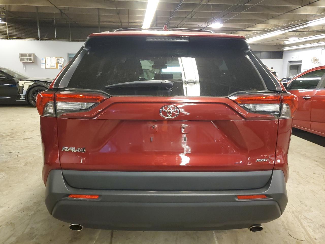 2019 Toyota RAV 4 VIN JTMP1RFV7KD013732 Copart auction photo, mechanical / front end damage thumbnail 6