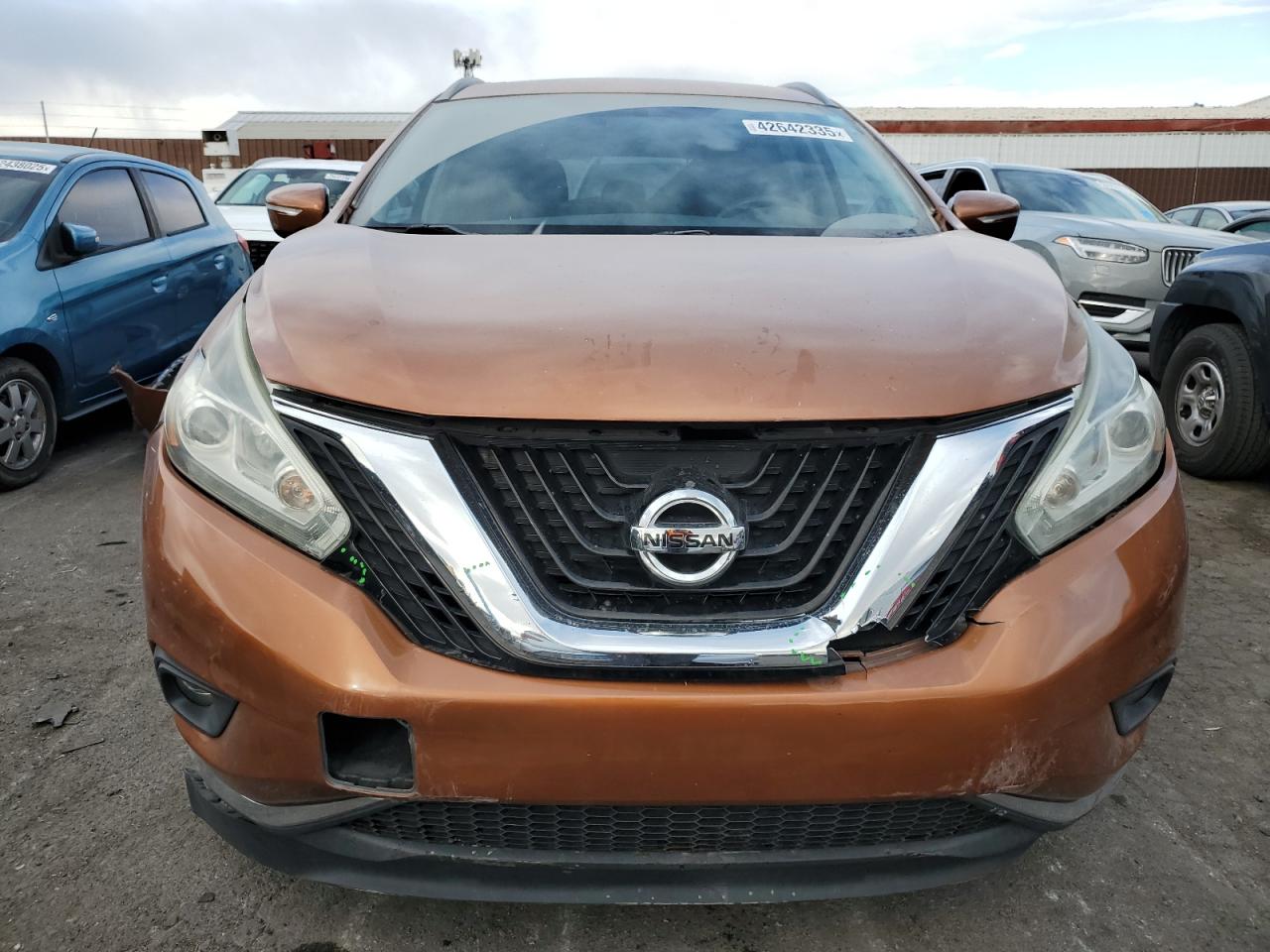 2015 Nissan Murano VIN 5N1AZ2MG8FN251255 Copart auction photo, rear end / front end damage thumbnail 5