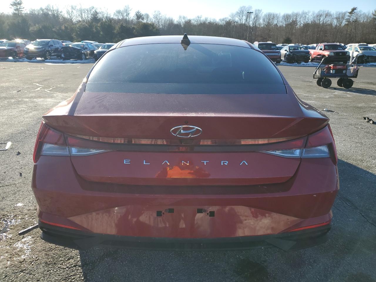 2023 Hyundai Elantra VIN KMHLS4AG4PU384163 Copart auction photo, front end / side damage thumbnail 6