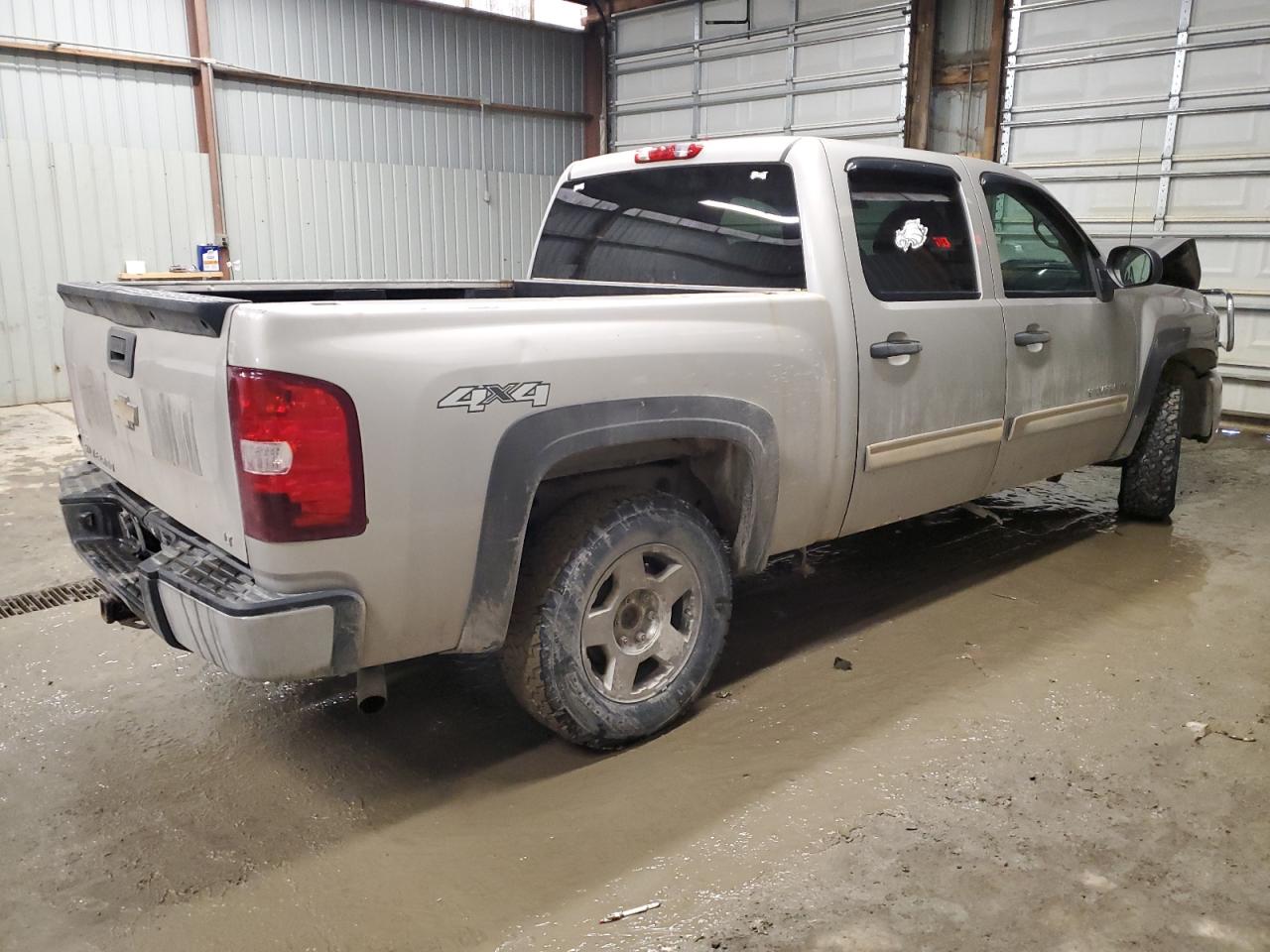 2009 Chevrolet Silverado VIN 3GCEK23C39G219691 Copart auction photo, front end / rear end damage thumbnail 3