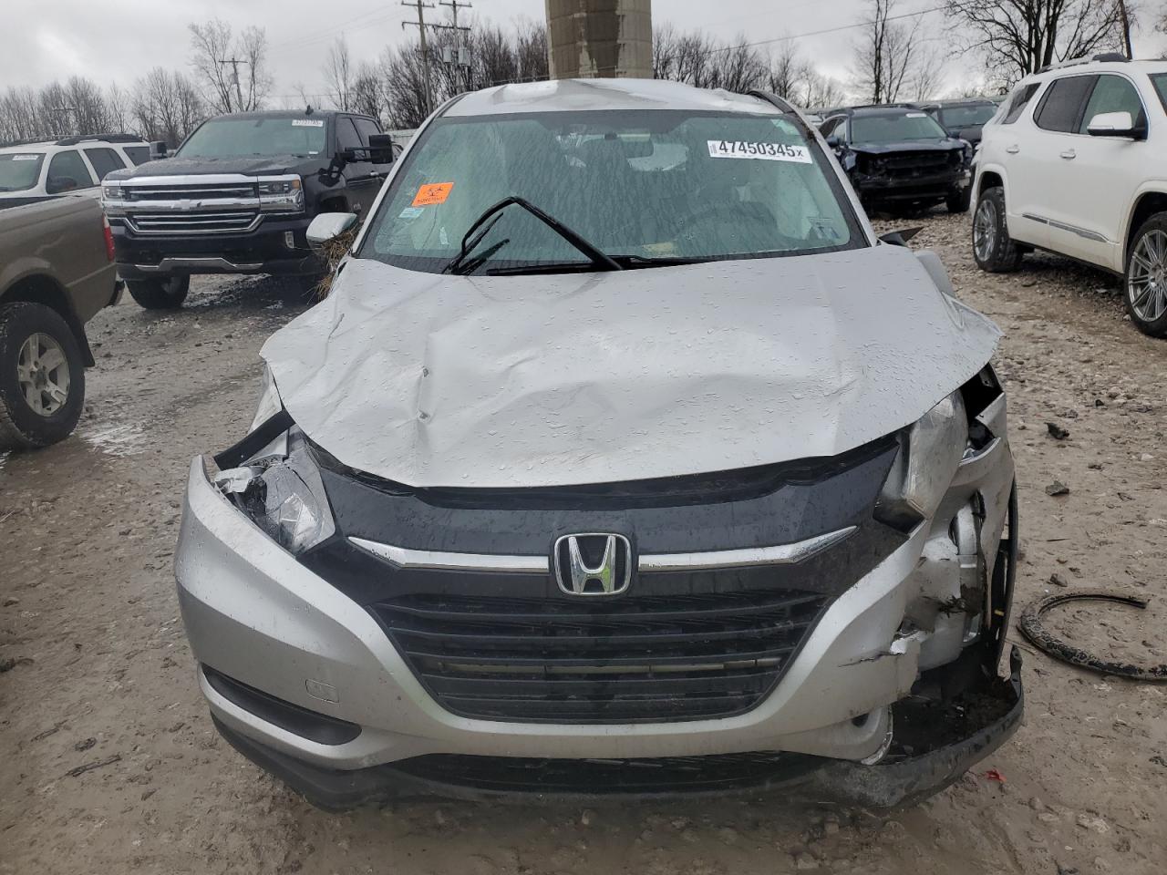 2016 Honda HR-V VIN 3CZRU6H38GM724078 Copart auction photo, all over damage thumbnail 5