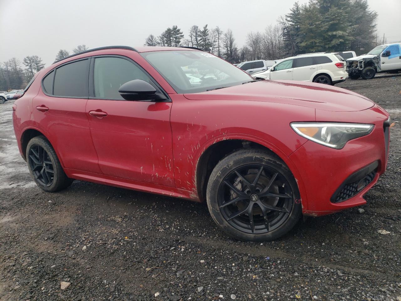 2021 Alfa Romeo Stelvio VIN ZASPAJAN5M7D18146 Copart auction photo, rear end / minor dent/scratches damage thumbnail 4
