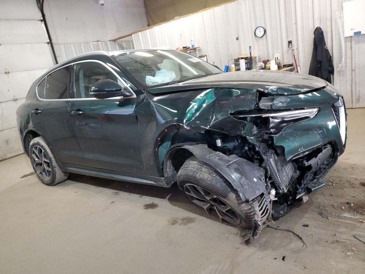 2020 Alfa Romeo Stelvio VIN ZASPAKBNXL7C89505 Copart auction photo, front end / side damage thumbnail 4