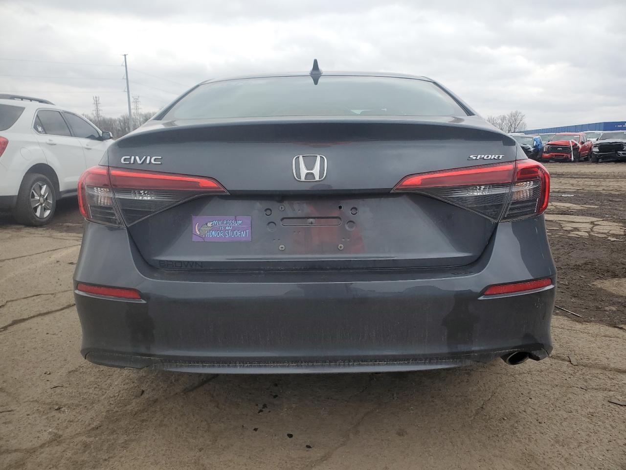 2022 Honda Civic VIN 2HGFE2F5XNH569646 Copart auction photo, front end damage thumbnail 6